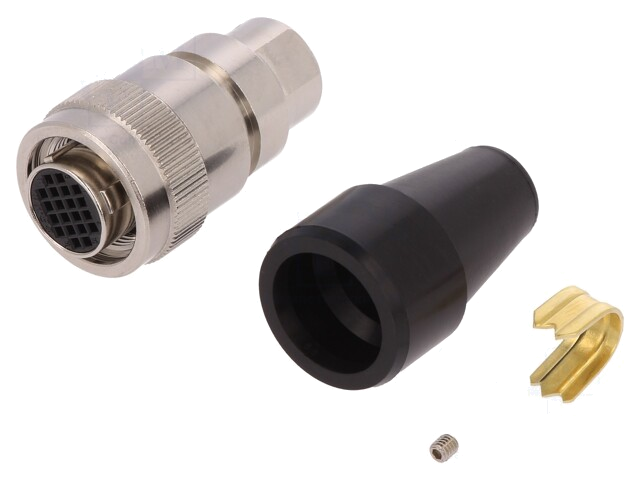 Connector: rond; stekker; HR22; vrouwelijk; PIN: 20; contactloos Connector: rond; stekker; HR22; vrouwelijk; PIN: 20; contactloos